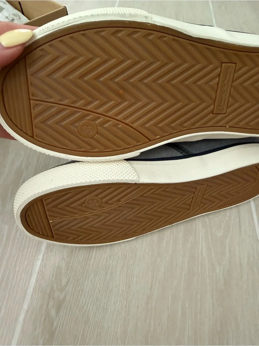 Hanna Andersson Kids' Slip-On Sneakers in Gray with White Sole